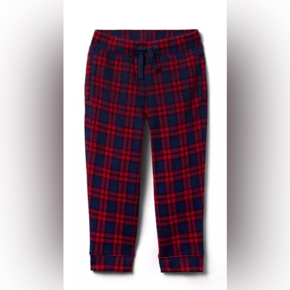 Janie and Jack Tartan Jogger Pants